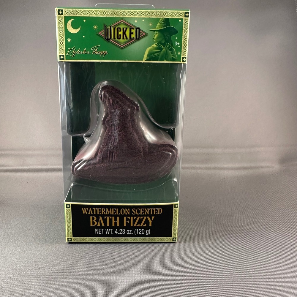NEW‎ Wicked Elphaba Hat Bath Fizzy Watermelon Scented 4.23 oz Universal Studios